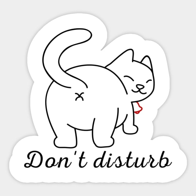 Cute cat Sticker by Skya